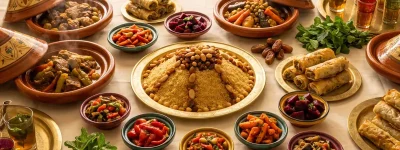 קייטרינג מרוקאי מחיר - שולחן מרוקאי אותנטי כשר למהדרין עם טאג'ין וקוסקוס